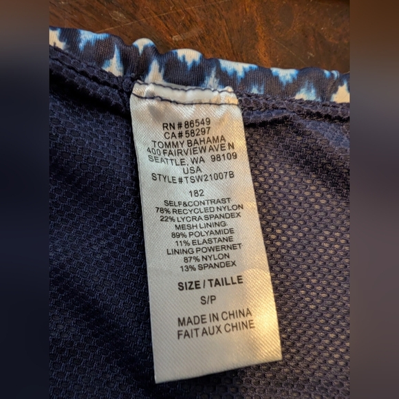 Tommy Bahama IslandActive Patchwork Tankini Set, Women's Small - Picture 2 of 6